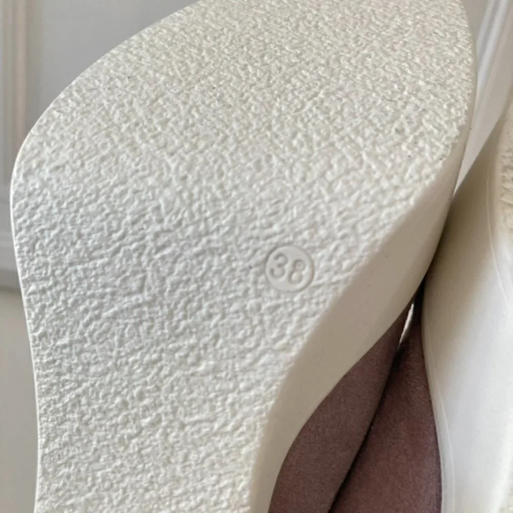 Free People Lace Up Purple Suede Platforms Sz 38 - Picture 8 of 8